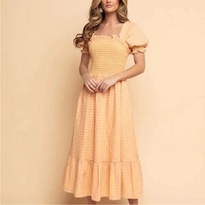 Rachel Parcell Gingham Nap Dress 💛🧡